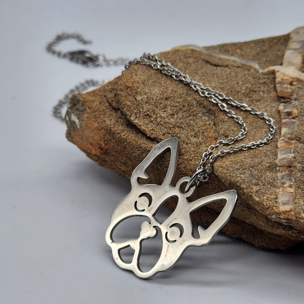 Macy's Hypoallergenic Jewelry Silver Dog Necklace Gift For Dogs lovers